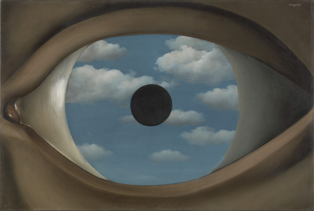 René Magritte. El Falso Espejo, 1928