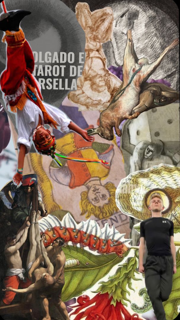 Collage El Colgado: La Pausa en Perspectiva